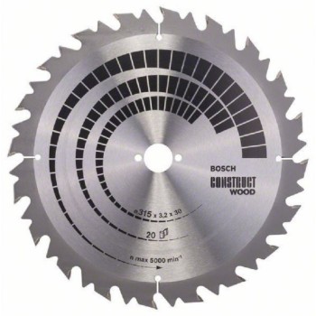 BOSCH List kružne testere Construct Wood 315 x 30 x 3.2 mm. 20