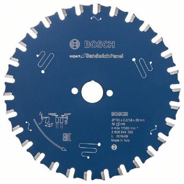 BOSCH List kružne testere EX SH H 165x20-30  2608644366