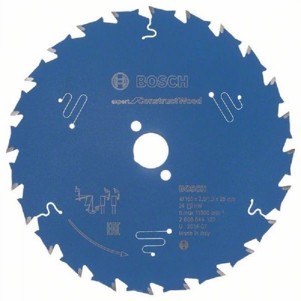 BOSCH List kružne testere Expert for Construct Wood 165x20x2;1.3x24 T
