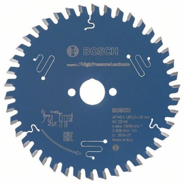 BOSCH List kružne testere Expert for High Pressure Laminate 2608644131, 140 x 20 x 1,8 mm, 42