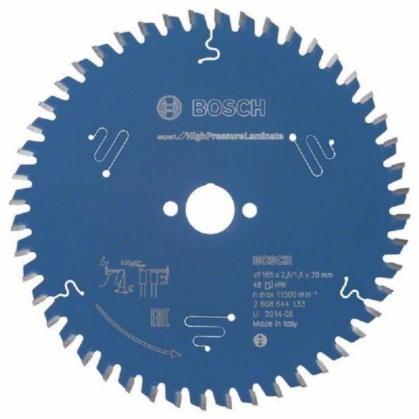 BOSCH List kružne testere Expert for High Pressure Laminate 2608644133, 165 x 20 x 2,6 mm, 48