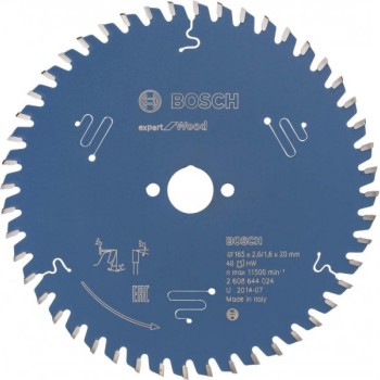 BOSCH List kružne testere Expert for Wood 165 x 20 x 2,6 mm, 48 - 2608644024