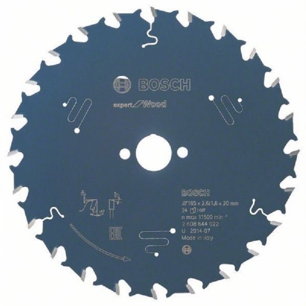 BOSCH List kružne testere Expert for Wood 165x20x2.6;1.6x24 T