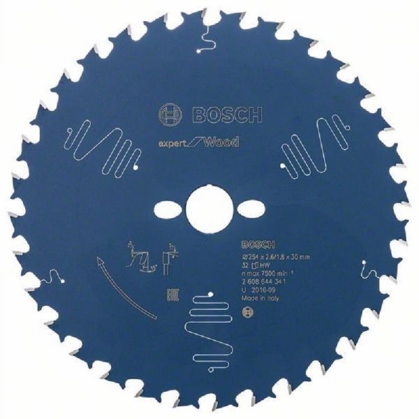BOSCH List kružne testere Expert for Wood 254x30x32;22 32T ATB pos