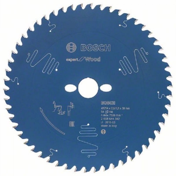 BOSCH List kružne testere Expert for Wood 254x30x32;22 54T ATB pos