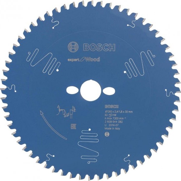 BOSCH List kružne testere Expert for Wood 260 x 30 x 2,4 mm, 60 - 2608644082