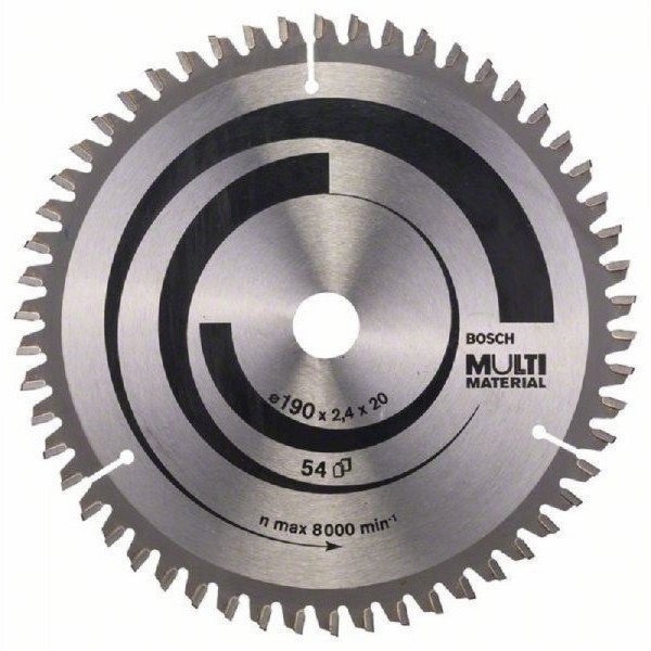 BOSCH List kružne testere Multi Material 190 x 20;16 x 2.4 mm. 54