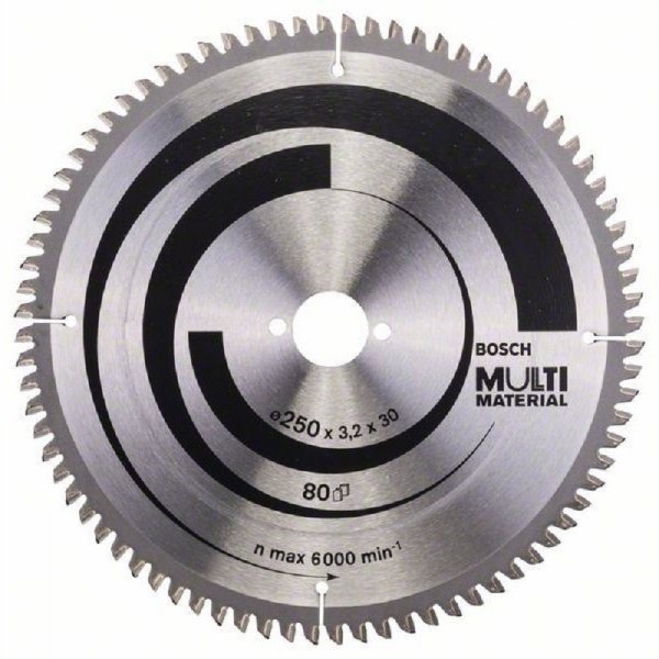 BOSCH List kružne testere Multi Material 250 x 30 x 3.2 mm. 80