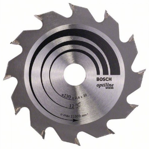 BOSCH List kružne testere Optiline Wood 130 x 20;16 x 2.4 mm. 12