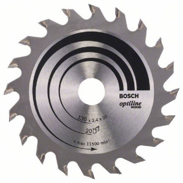 BOSCH List kružne testere Optiline Wood 130 x 20;16 x 2.4 mm. 20
