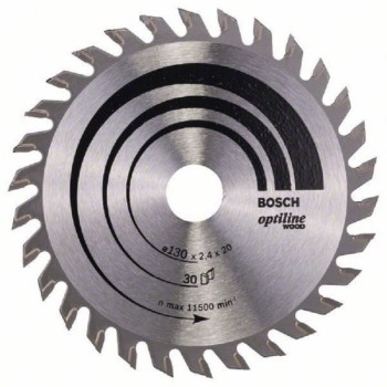 BOSCH List kružne testere Optiline Wood 130 x 20;16 x 2.4 mm. 30