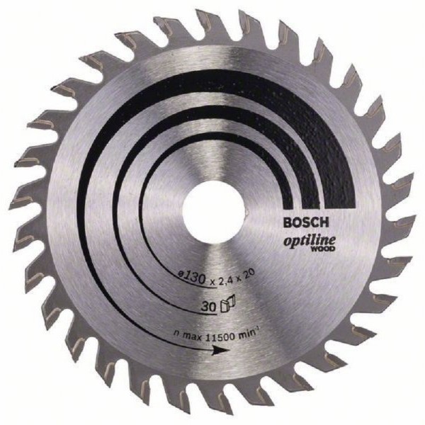 BOSCH List kružne testere Optiline Wood 130 x 20;16 x 2.4 mm. 30