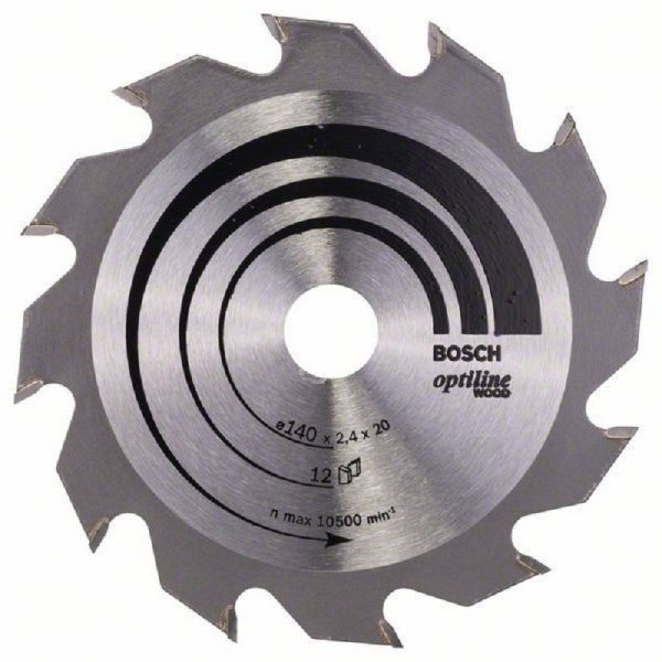 BOSCH List kružne testere Optiline Wood 140 x 20;12.7 x 2.4 mm. 12