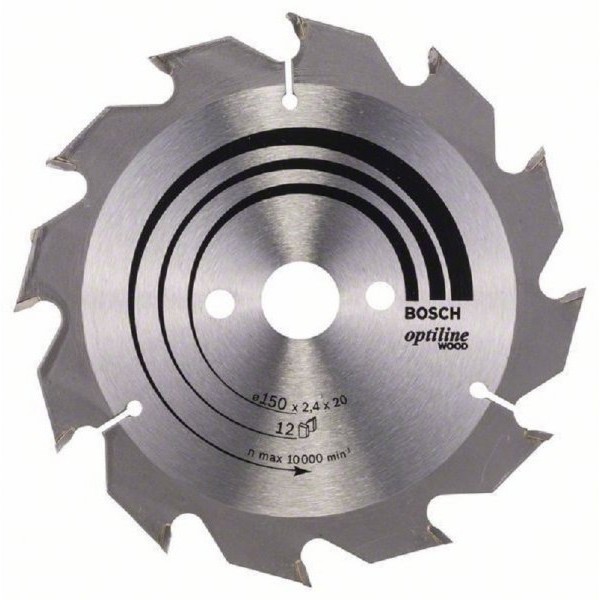 BOSCH List kružne testere Optiline Wood 150 x 20;16 x 2.4 mm. 12