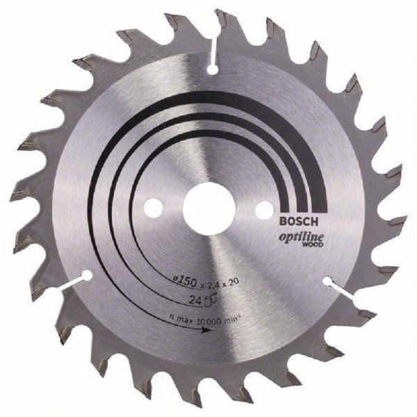 BOSCH List kružne testere Optiline Wood 150 x 20;16 x 2.4 mm. 24