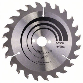 BOSCH List kružne testere Optiline Wood 160 x 20;16 x 1.8 mm. 24