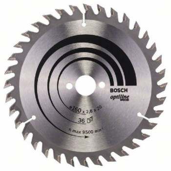 BOSCH List kružne testere Optiline Wood 160 x 20;16 x 2.6 mm. 36