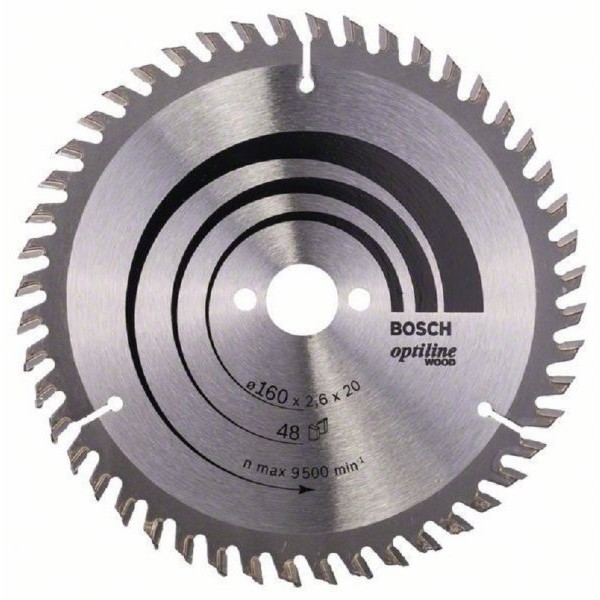 BOSCH List kružne testere Optiline Wood 160 x 20;16 x 2.6 mm. 48