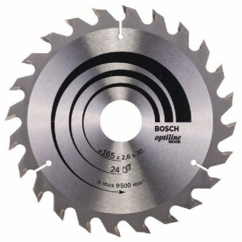 BOSCH List kružne testere Optiline Wood 165 x 30;20 x 2.6 mm. 24