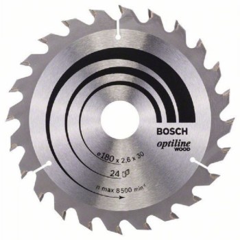 BOSCH List kružne testere Optiline Wood 180 x 30;20 x 2.6 mm. 24