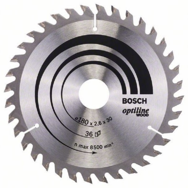 BOSCH List kružne testere Optiline Wood 180 x 30;20 x 2.6 mm. 36