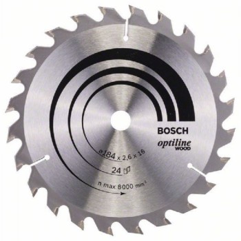 BOSCH List kružne testere Optiline Wood 184 x 16 x 2.6 mm. 24