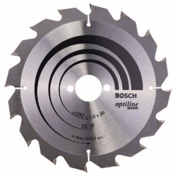BOSCH List kružne testere Optiline Wood 190 x 30 x 2.0 mm. 16