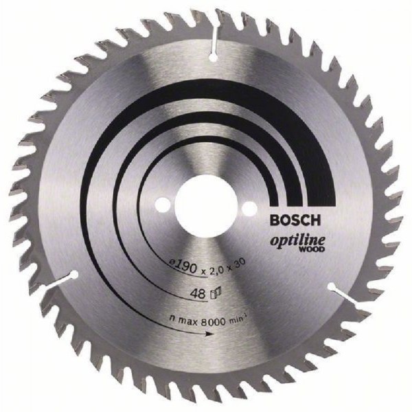 BOSCH List kružne testere Optiline Wood 190 x 30 x 2.0 mm. 48