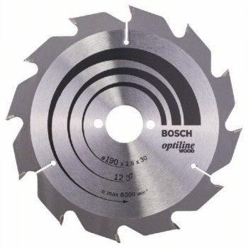 BOSCH List kružne testere Optiline Wood 190 x 30 x 2.6 mm. 12