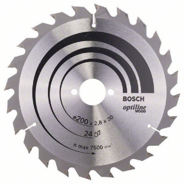 BOSCH List kružne testere Optiline Wood 200 x 30 x 2.8 mm. 24