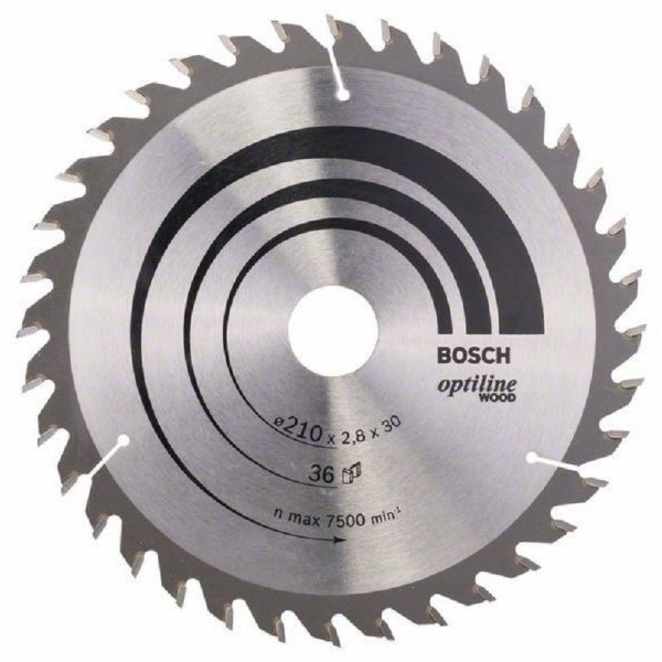 BOSCH List kružne testere Optiline Wood 210 x 30 x 2.8 mm. 36