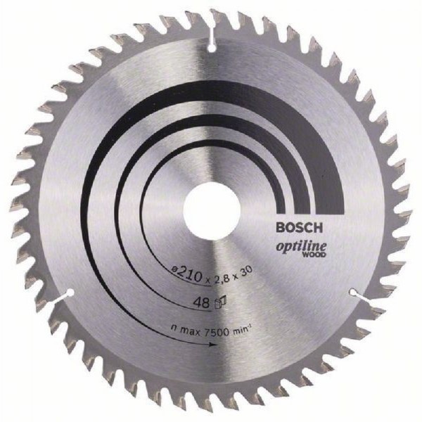 BOSCH List kružne testere Optiline Wood 210 x 30 x 2.8 mm. 48