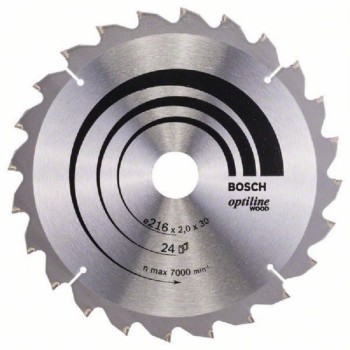 BOSCH List kružne testere Optiline Wood 216 x 30 x 2.0 mm. 24