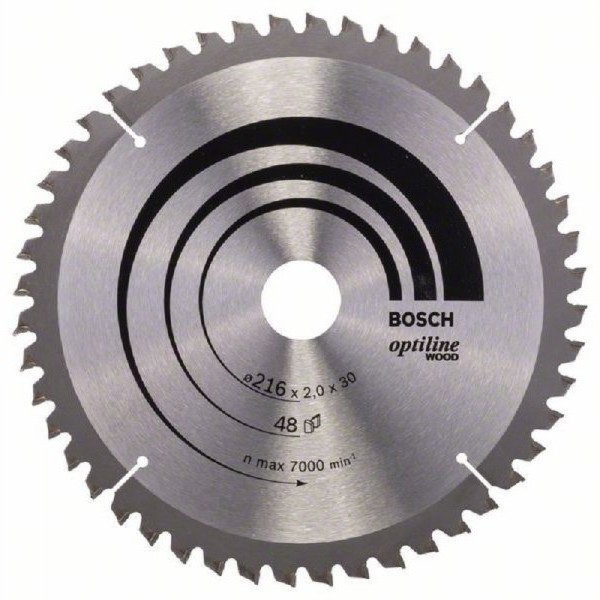 BOSCH List kružne testere Optiline Wood 216 x 30 x 2.0 mm. 48