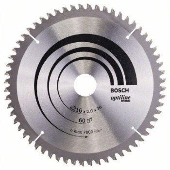 BOSCH List kružne testere Optiline Wood 216 x 30 x 2.0 mm. 60