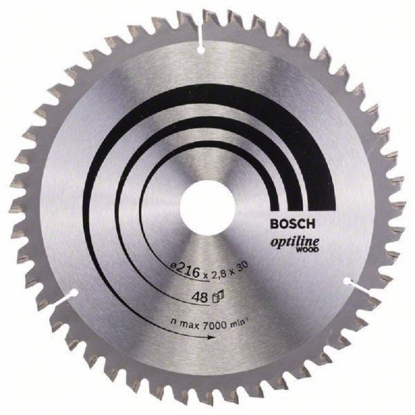 BOSCH List kružne testere Optiline Wood 216 x 30 x 2.8 mm. 48