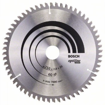 BOSCH List kružne testere Optiline Wood 216 x 30 x 2.8 mm. 60