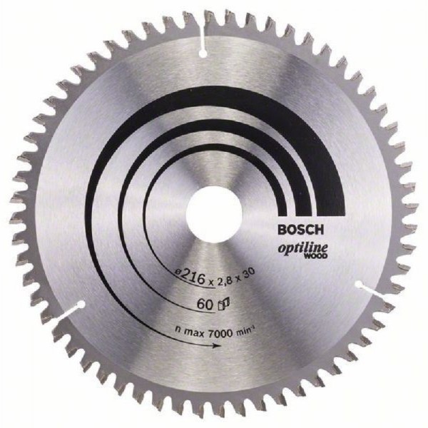 BOSCH List kružne testere Optiline Wood 216 x 30 x 2.8 mm. 60