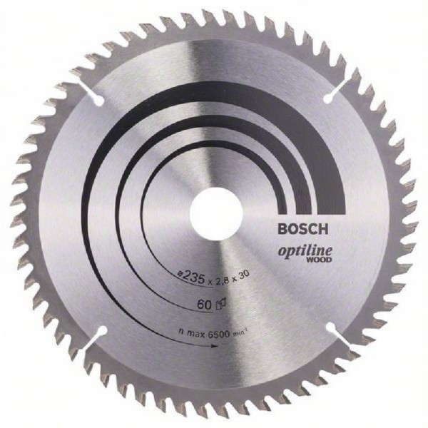 BOSCH List kružne testere Optiline Wood 235 x 30;25 x 2.8 mm. 60