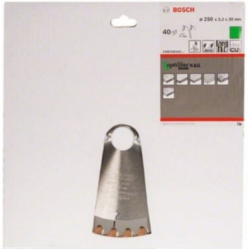 BOSCH List kružne testere Optiline Wood 250 x 30 x 3.2 mm. 40 2608640643