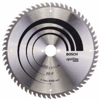 BOSCH List kružne testere Optiline Wood 250 x 30 x 3.2 mm. 60