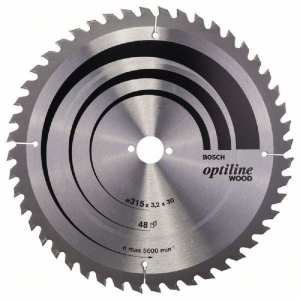 BOSCH List kružne testere Optiline Wood 2608640673, 315 x 30 x 3,2 mm, 48