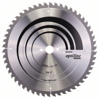 BOSCH List kružne testere Optiline Wood  2608640674, 350 x 30 x 3,5 mm, 54
