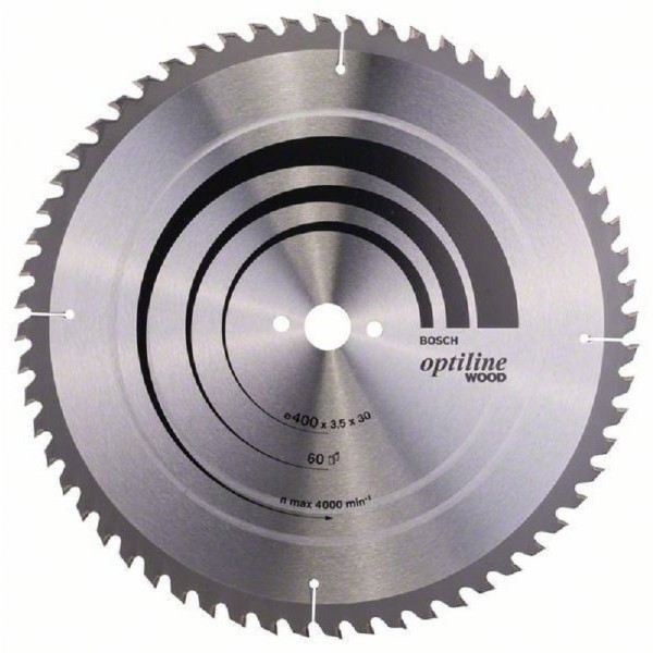 BOSCH List kružne testere Optiline Wood 2608640675, 400 x 30 x 3,5 mm, 60