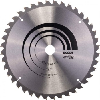 BOSCH List kružne testere Optiline Wood 305 x 30 x 2,5 mm, 40 - 2608640440