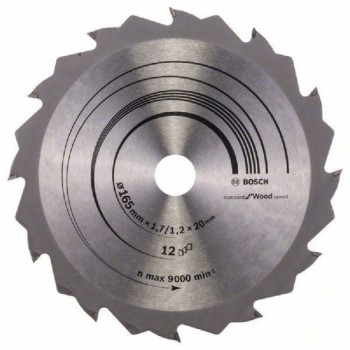BOSCH List kružne testere Speedline Wood 165 x 20;16 x 1.7 mm. 12