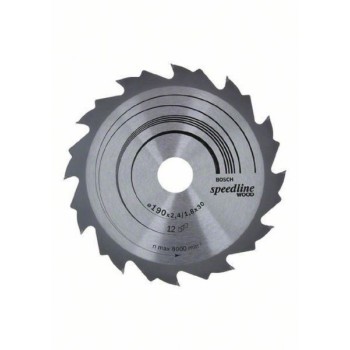BOSCH List kružne testere Speedline Wood 190 x 30 x 2.6 mm. 12