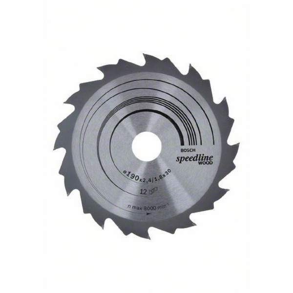 BOSCH List kružne testere Speedline Wood 190 x 30 x 2.6 mm. 12