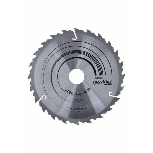 BOSCH List kružne testere Speedline Wood 190 x 30 x 2.6 mm. 24