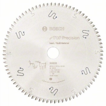 BOSCH List kružne testere Top Precision Multi Material 254x30x2.3;1.8mm 80T TCG